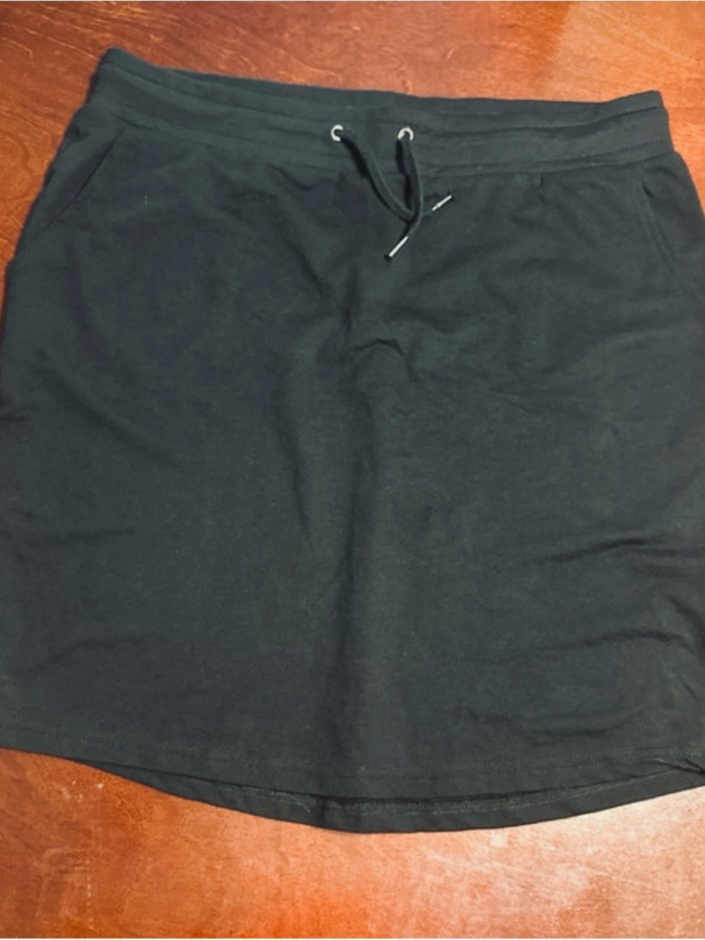 Serra Black Midi Skirt with Drawstring Waist